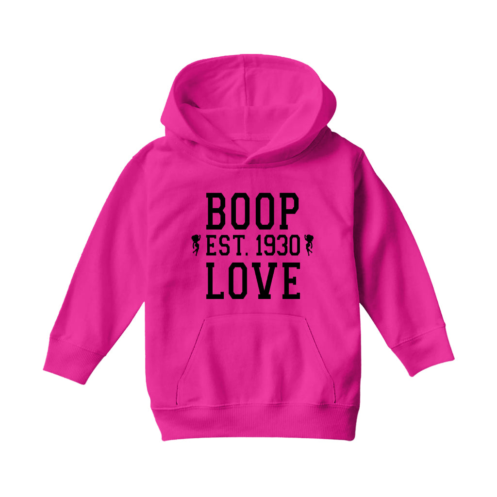 Betty Boop Love Est.1930 Kids Hooded Sweatshirt-Betty Boop Shop