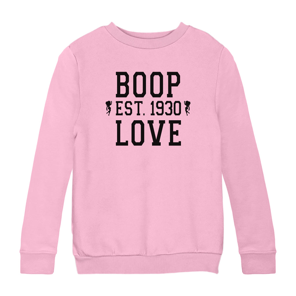 Betty Boop Love Est.1930 Kids Sweatshirt