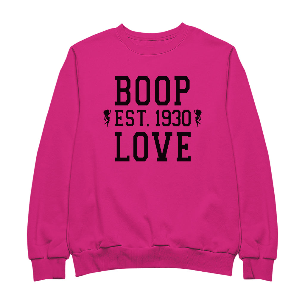 Betty Boop Love Est.1930 Women's Sweatshirt-Betty Boop Shop