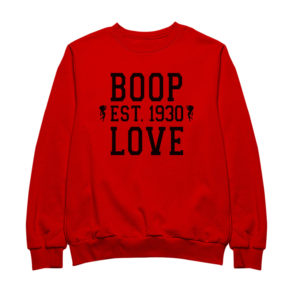 Betty Boop Love Est.1930 Women's Sweatshirt-Betty Boop Shop