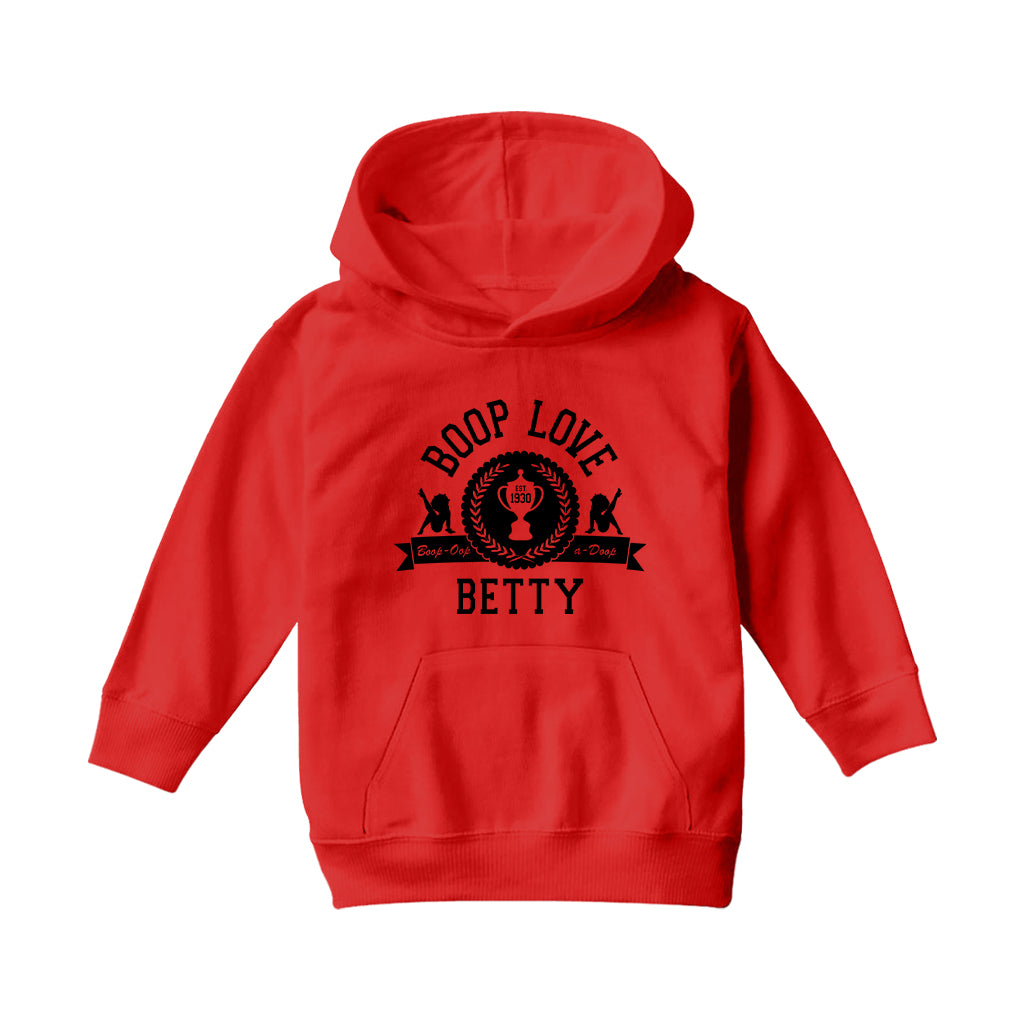 Betty Boop Boop Love Est.1930 Kids Hooded Sweatshirt-Betty Boop Shop