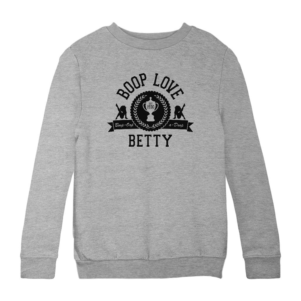 Betty Boop Boop Love Est.1930 Kids Sweatshirt-Betty Boop Shop