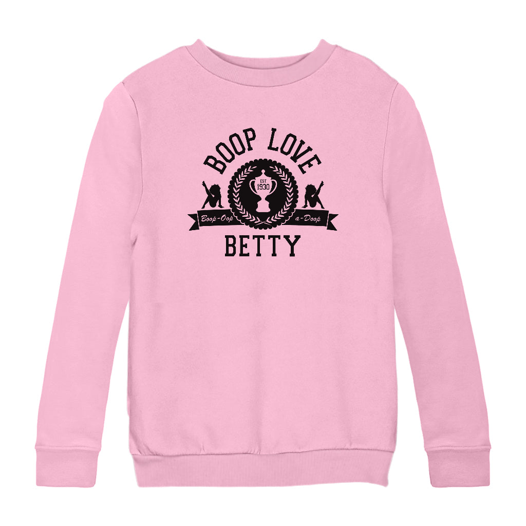 Betty Boop Boop Love Est.1930 Kids Sweatshirt