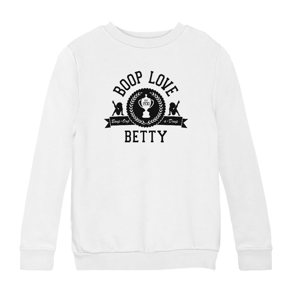 Betty Boop Boop Love Est.1930 Kids Sweatshirt-Betty Boop Shop