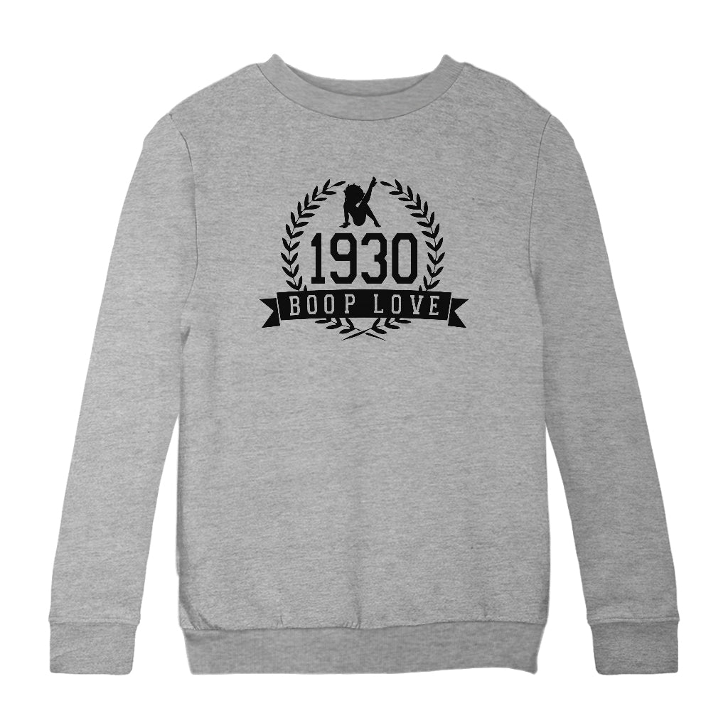 Betty Boop 1930 Crest Kids Sweatshirt-Betty Boop Shop