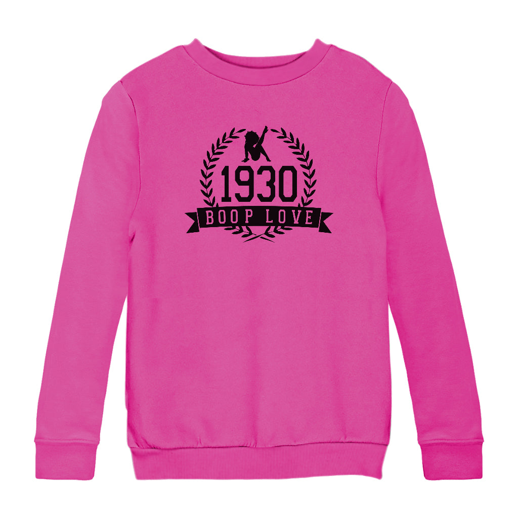 Betty Boop 1930 Crest Kids Sweatshirt-Betty Boop Shop