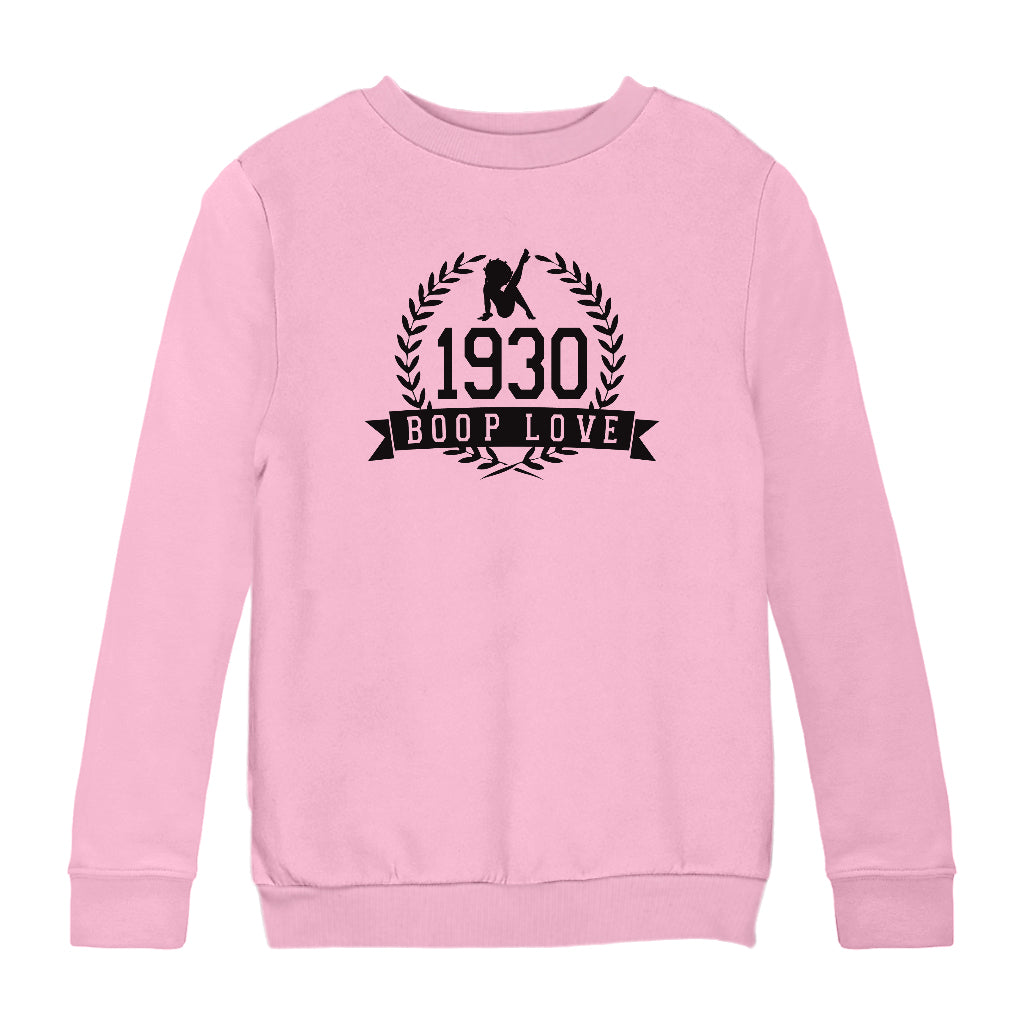 Betty Boop 1930 Crest Kids Sweatshirt