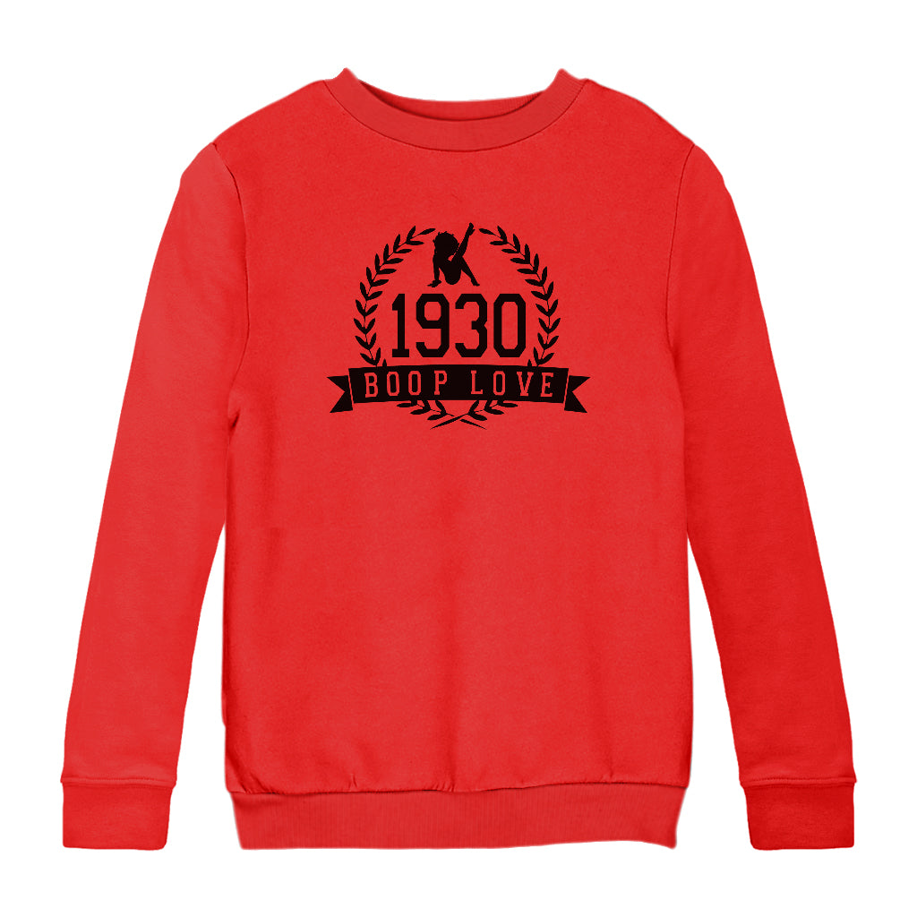 Betty Boop 1930 Crest Kids Sweatshirt-Betty Boop Shop
