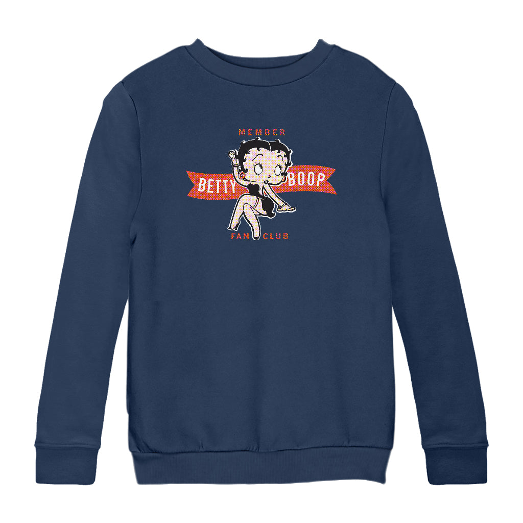Betty Boop Fan Club Member Kids Sweatshirt-Betty Boop Shop