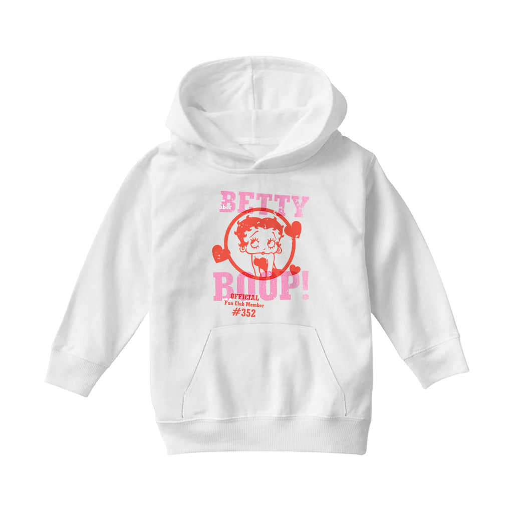 Betty Boop Official Fan Club Member Kids Hooded Sweatshirt-Betty Boop Shop