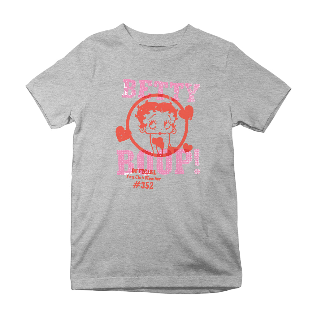 Betty Boop Official Fan Club Member Kids T-Shirt