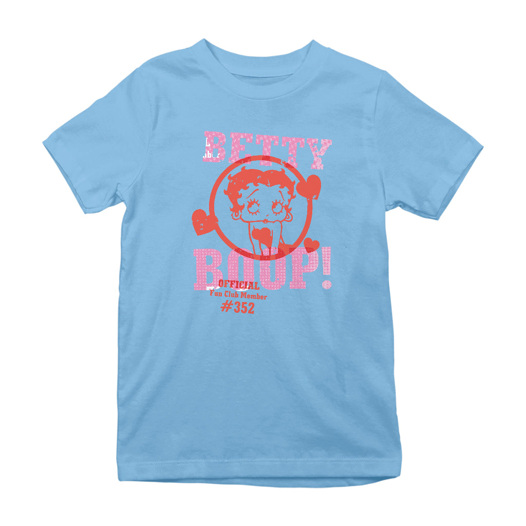 Betty Boop Official Fan Club Member Kids T-Shirt-Betty Boop Shop