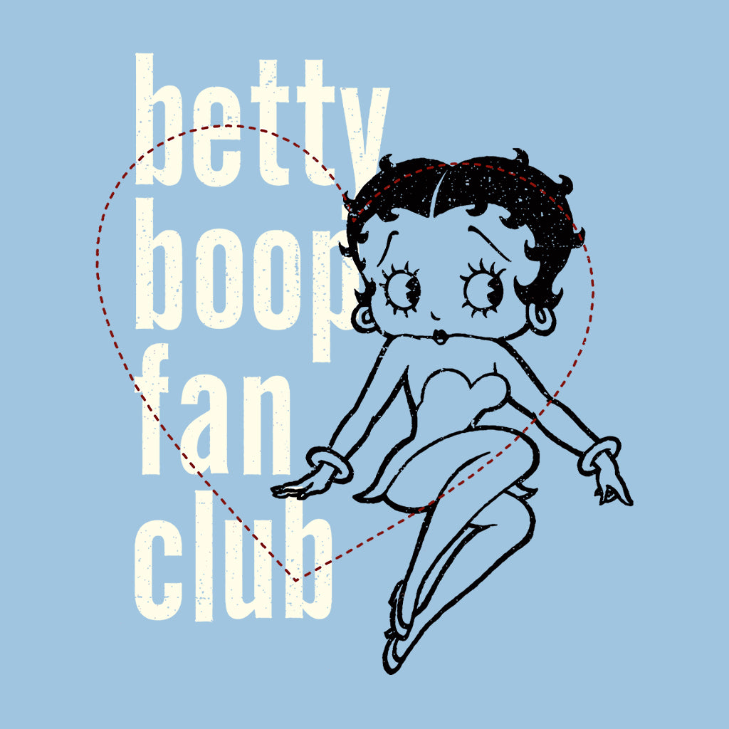 Betty Boop Pinstripe Heart Fan Club Kids Hooded Sweatshirt-Betty Boop Shop