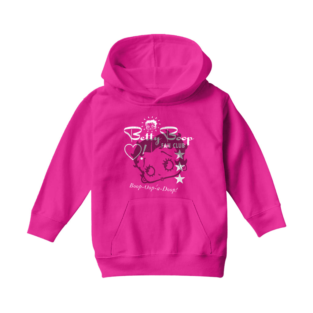 Betty Boop Oop A Doop Fan Club Kids Hooded Sweatshirt-Betty Boop Shop