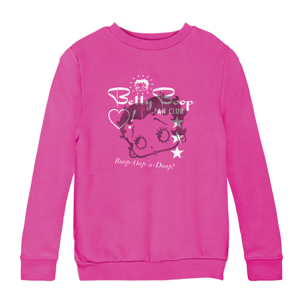 Betty Boop Oop A Doop Fan Club Kids Sweatshirt-Betty Boop Shop