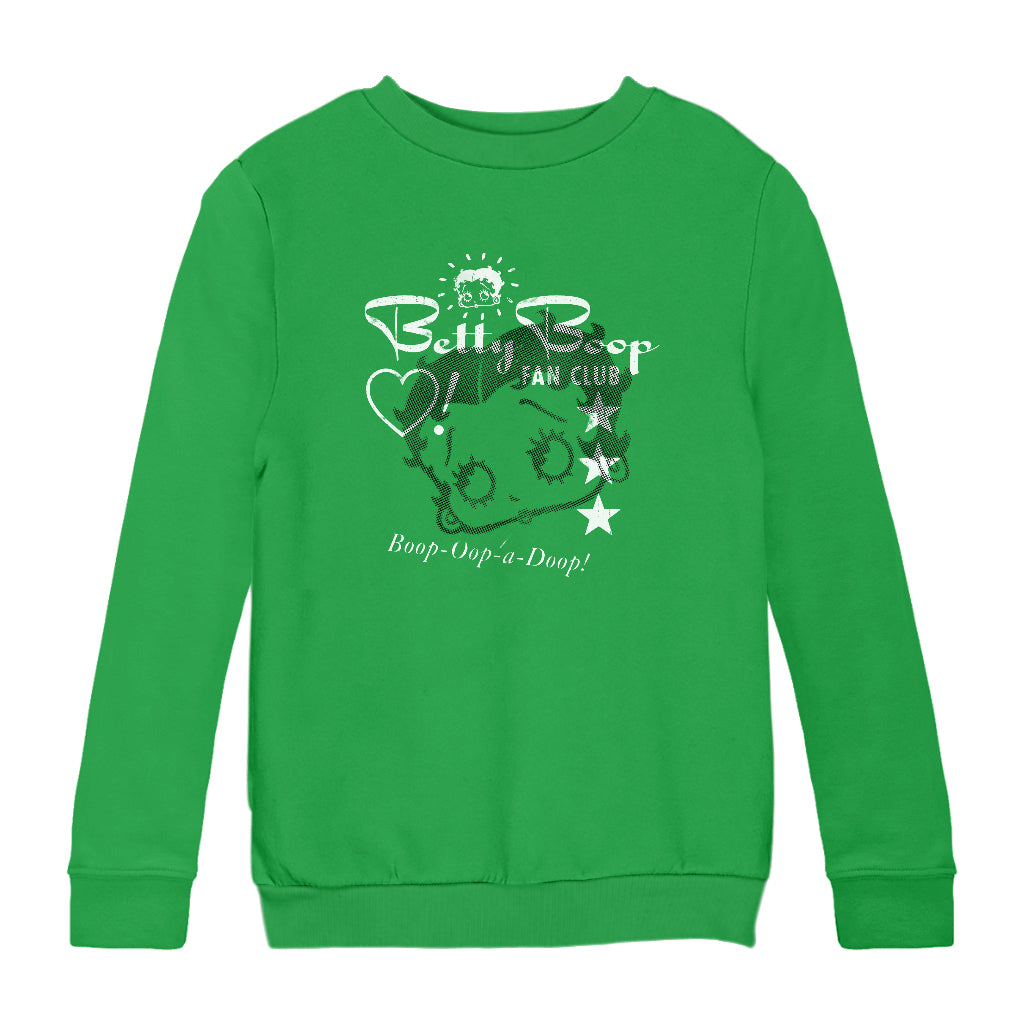 Betty Boop Oop A Doop Fan Club Kids Sweatshirt-Betty Boop Shop