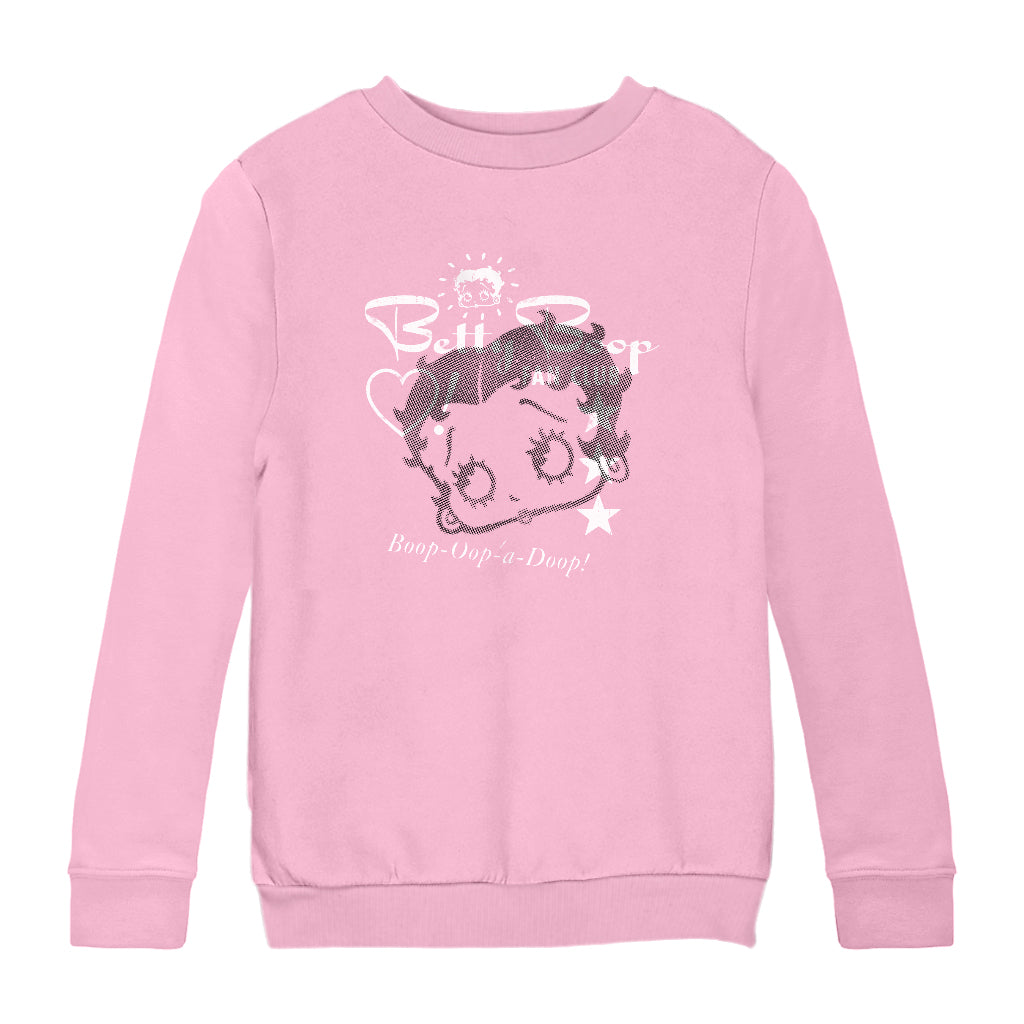 Betty Boop Oop A Doop Fan Club Kids Sweatshirt