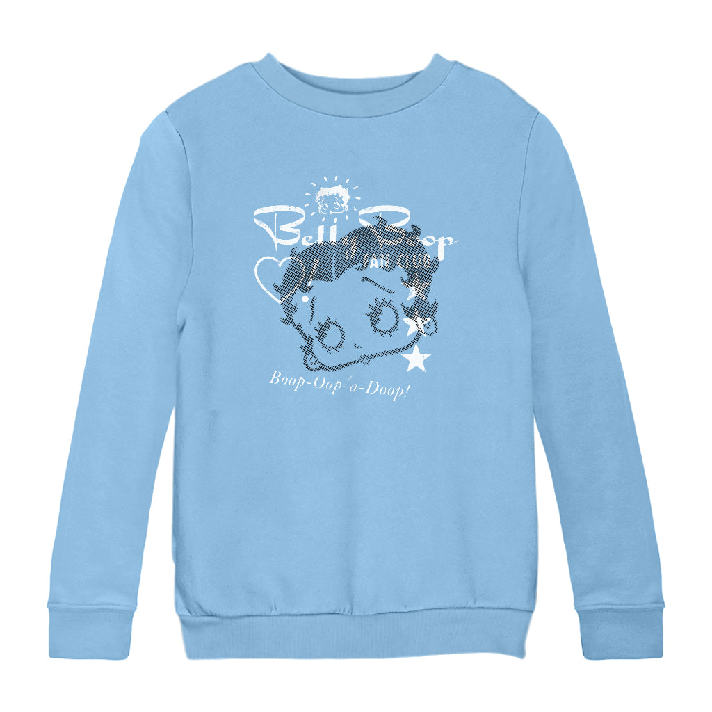 Betty Boop Oop A Doop Fan Club Kids Sweatshirt-Betty Boop Shop