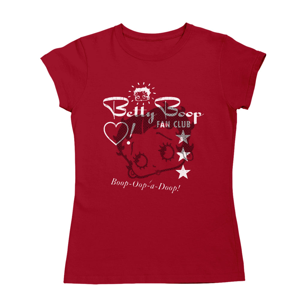 Betty Boop Oop A Doop Fan Club Women's T-Shirt-Betty Boop Shop
