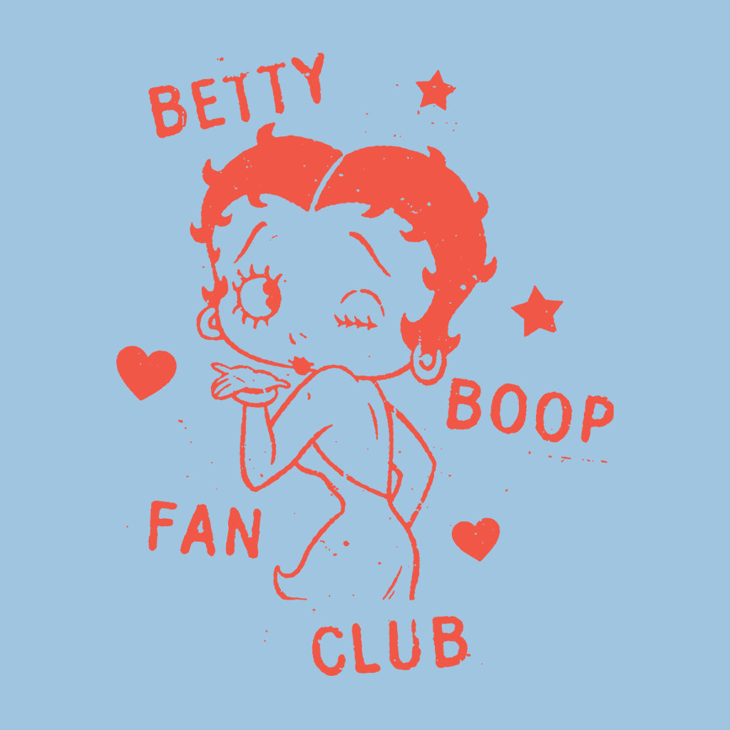 Betty Boop Fan Club Stamp Men's T-Shirt-Betty Boop Shop