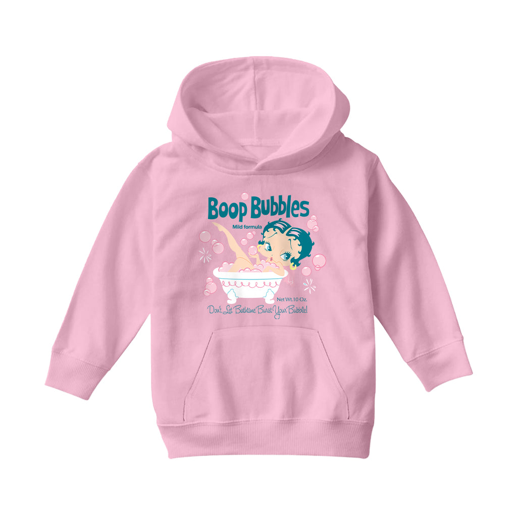 Betty Boop Bubble Bath Kids Hooded Sweatshirt