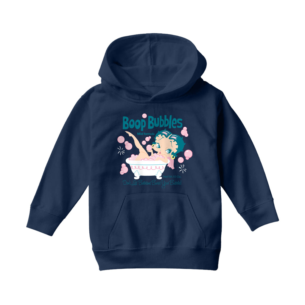 Betty Boop Bubble Bath Kids Hooded Sweatshirt-Betty Boop Shop