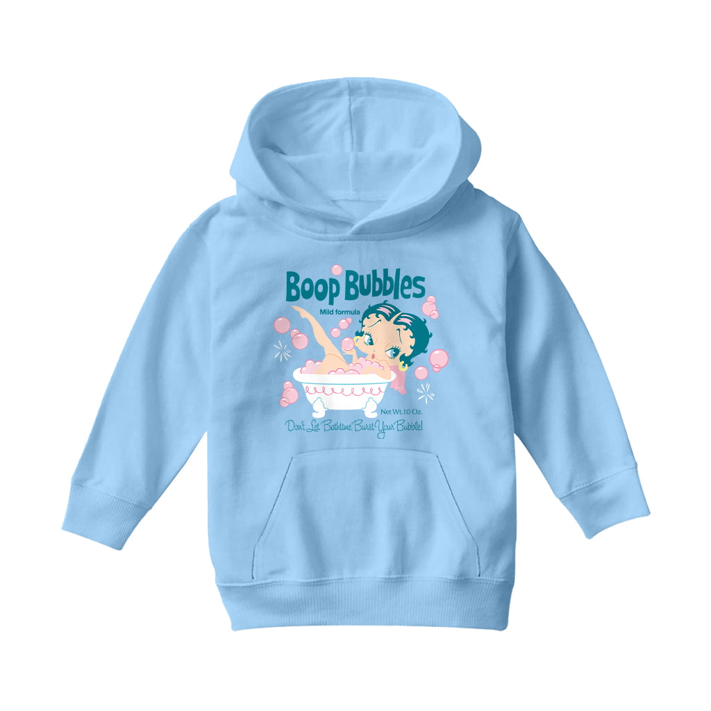 Betty Boop Bubble Bath Kids Hooded Sweatshirt-Betty Boop Shop