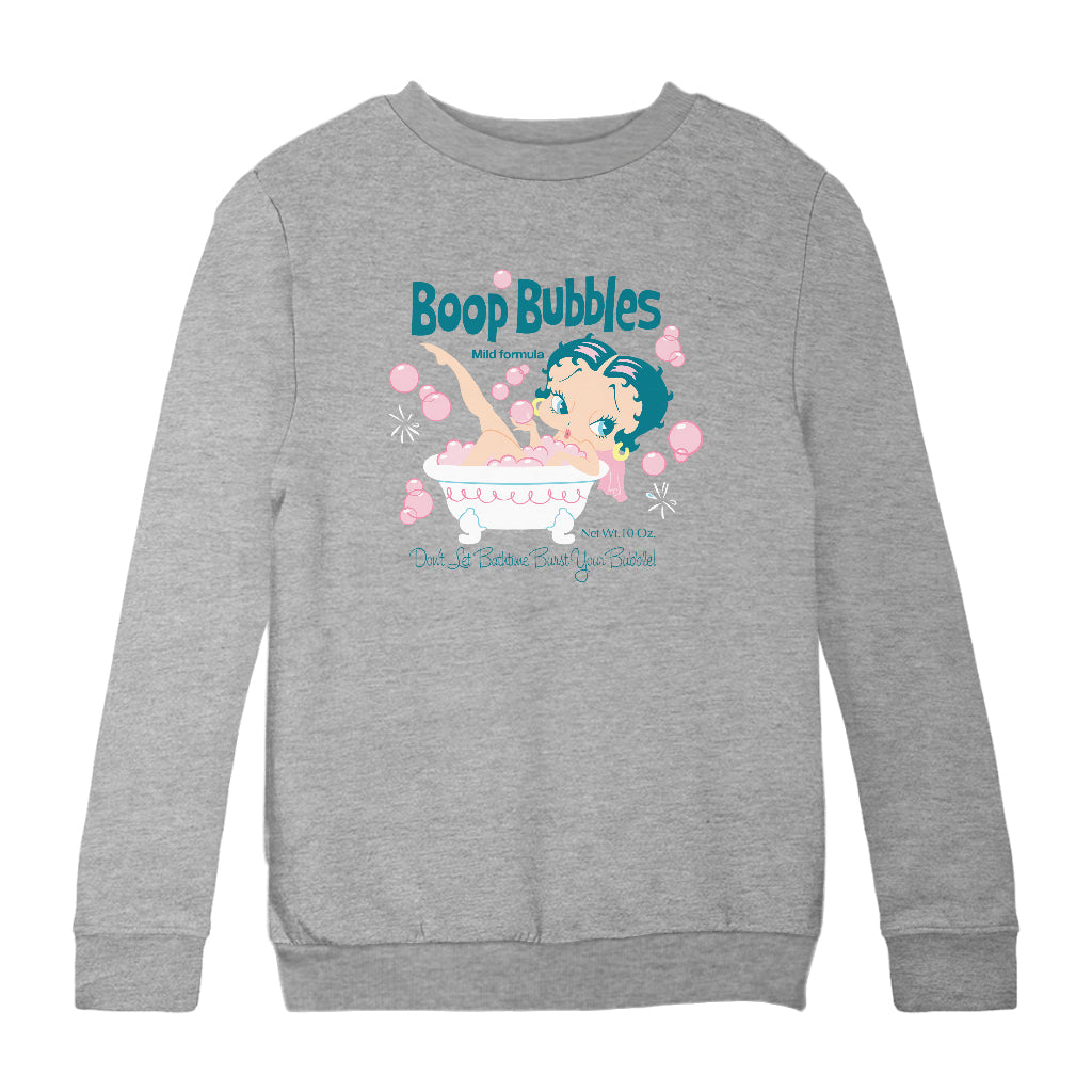Betty Boop Bubble Bath Kids Sweatshirt-Betty Boop Shop
