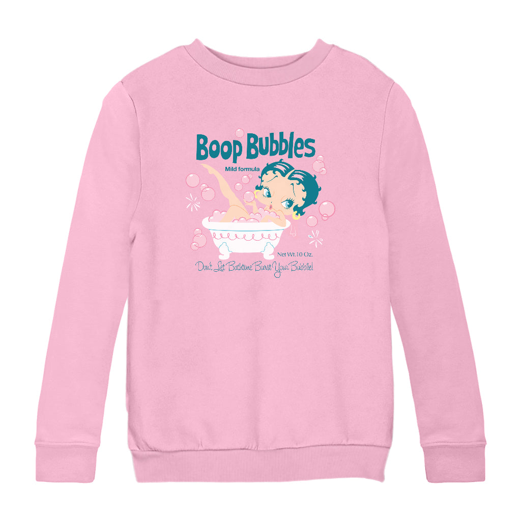 Betty Boop Bubble Bath Kids Sweatshirt
