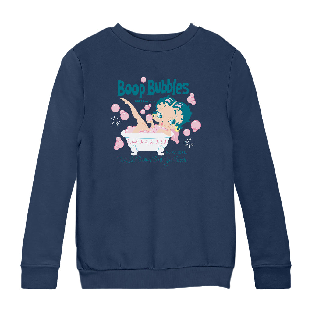 Betty Boop Bubble Bath Kids Sweatshirt-Betty Boop Shop