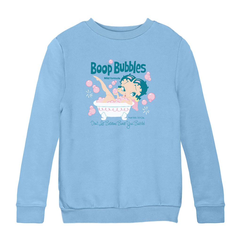 Betty Boop Bubble Bath Kids Sweatshirt-Betty Boop Shop