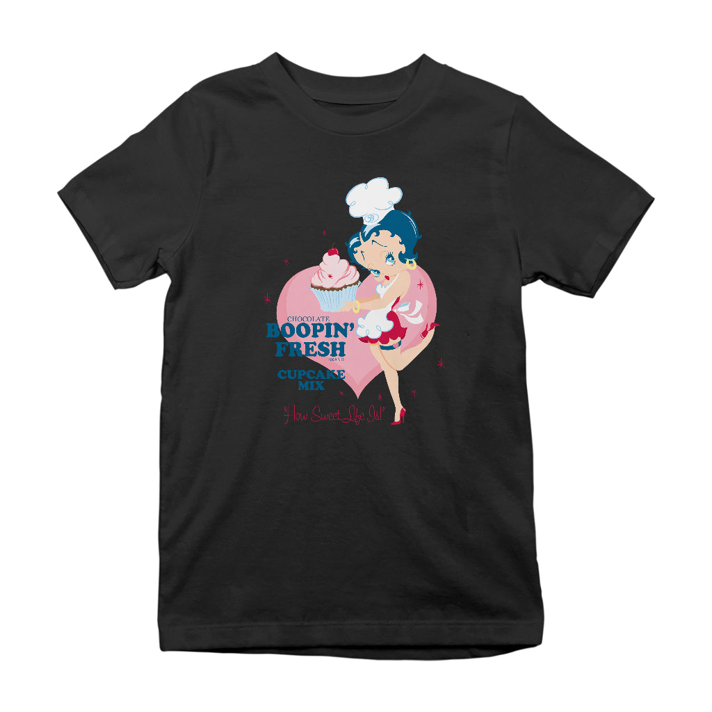 Betty Boop Cupcake Mix Kids T-Shirt