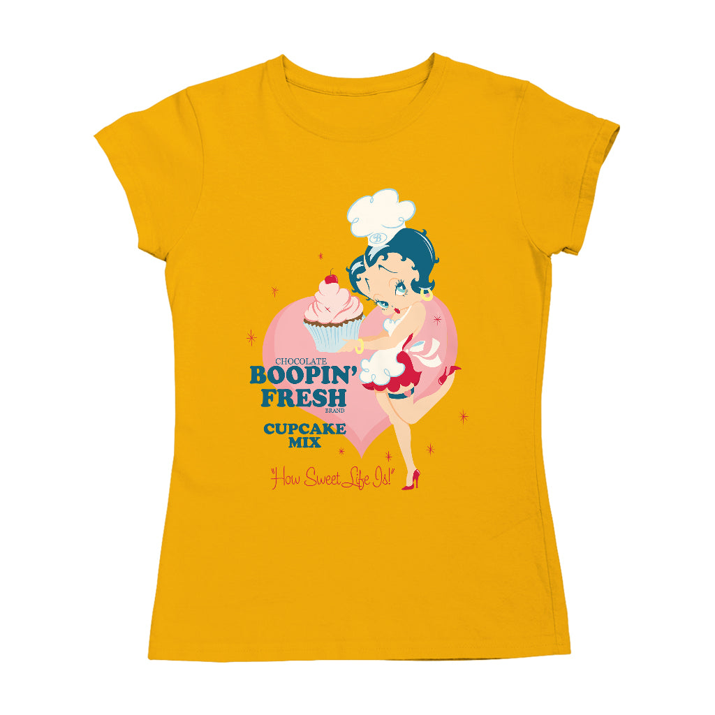 Betty Boop Cupcake Mix Women's T-Shirt-Betty Boop Shop