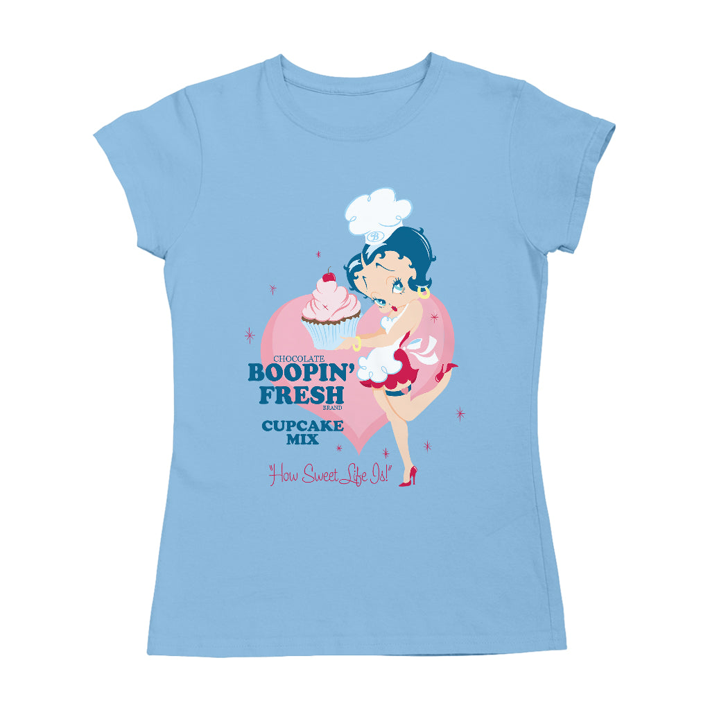 Betty Boop Cupcake Mix Women's T-Shirt-Betty Boop Shop