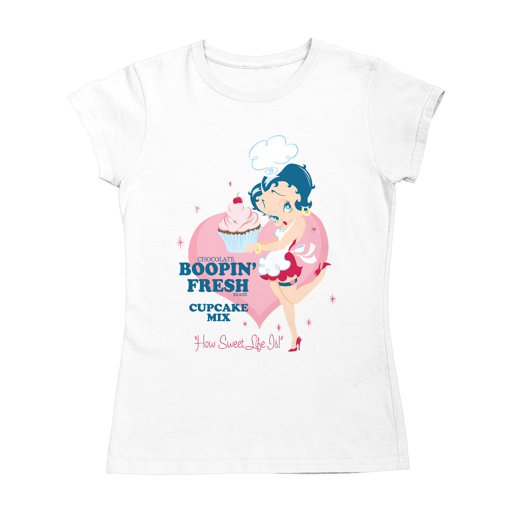 Betty Boop Cupcake Mix Women's T-Shirt-Betty Boop Shop