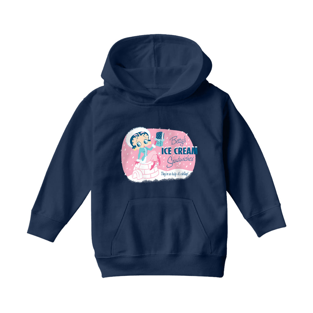 Betty Boop Eskimo Kids Hooded Sweatshirt-Betty Boop Shop