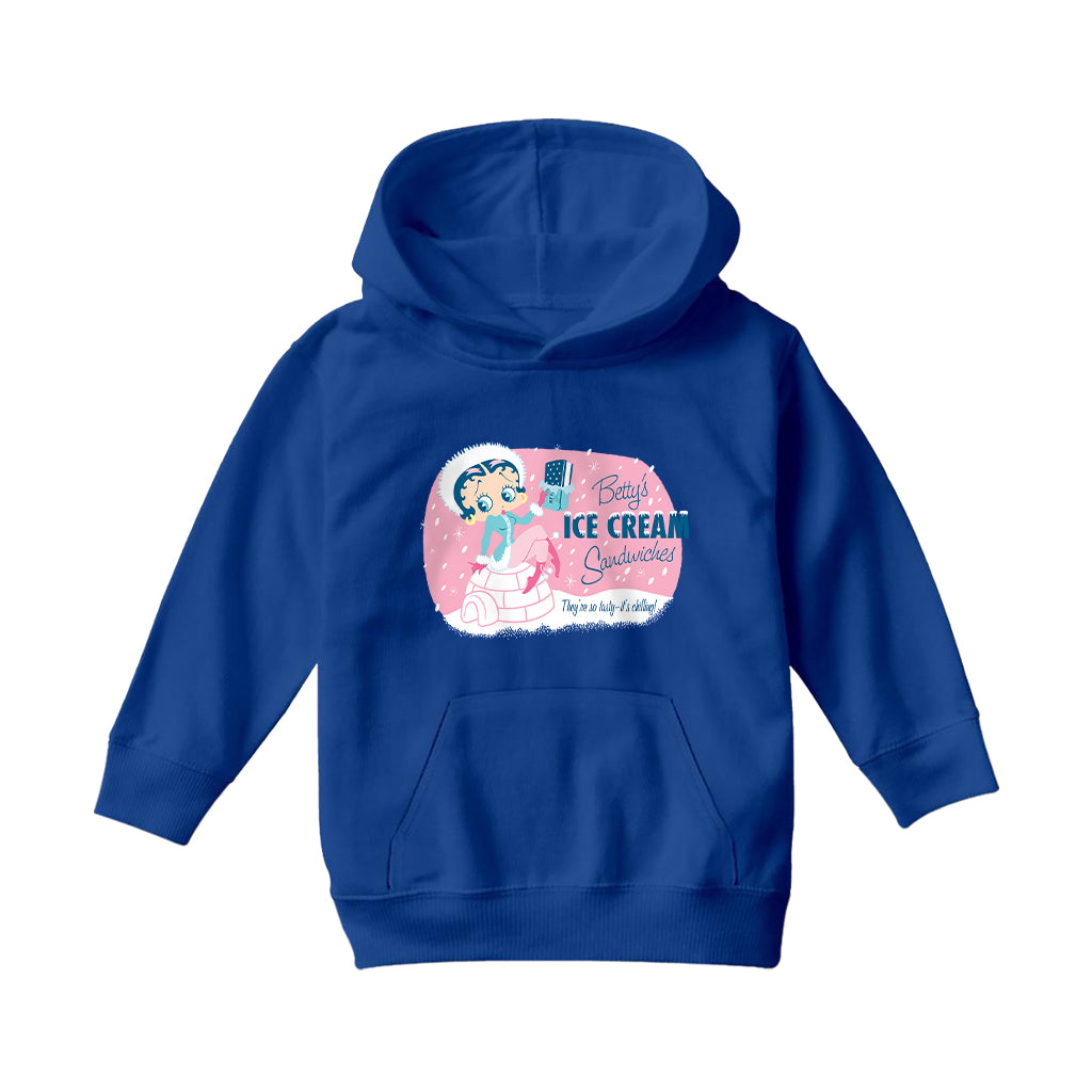 Betty Boop Eskimo Kids Hooded Sweatshirt-Betty Boop Shop