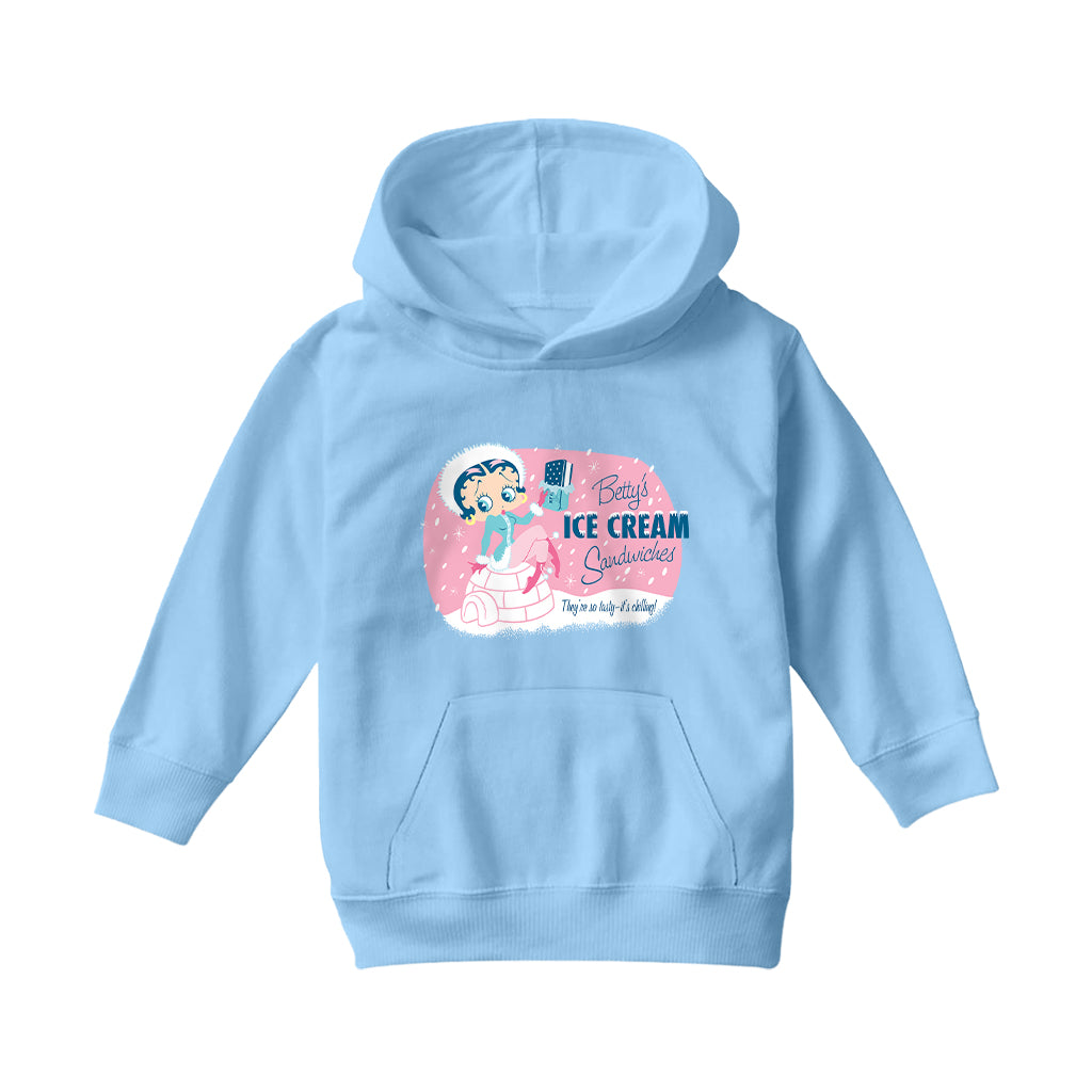 Betty Boop Eskimo Kids Hooded Sweatshirt-Betty Boop Shop