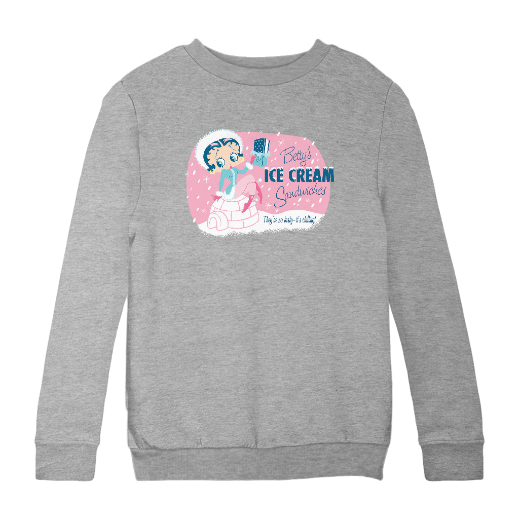 Betty Boop Eskimo Kids Sweatshirt