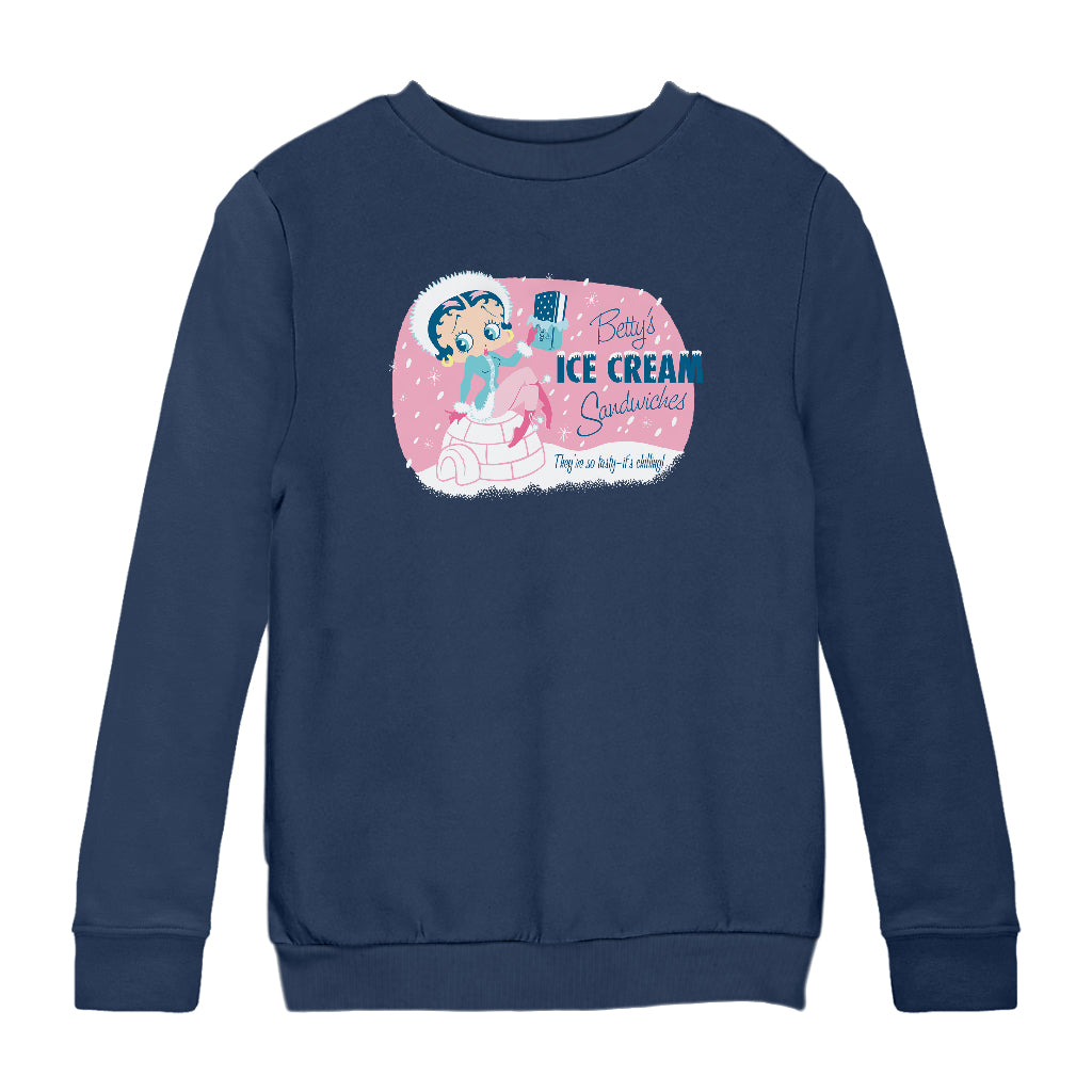 Betty Boop Eskimo Kids Sweatshirt-Betty Boop Shop