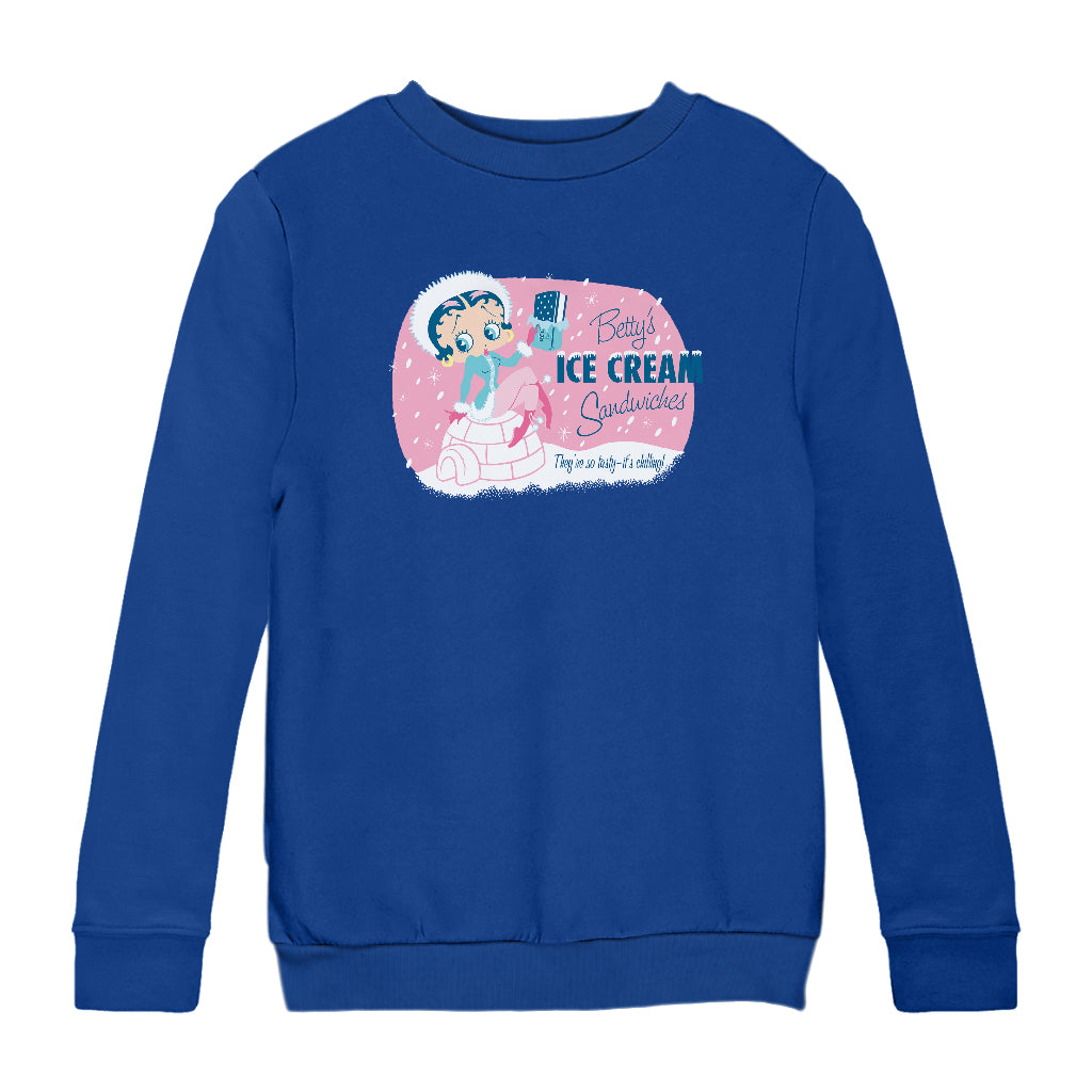 Betty Boop Eskimo Kids Sweatshirt-Betty Boop Shop