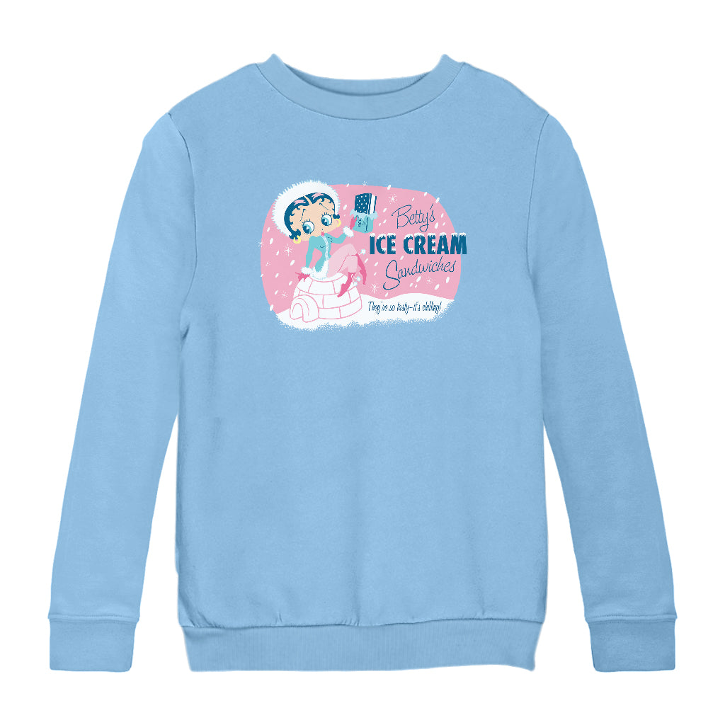 Betty Boop Eskimo Kids Sweatshirt-Betty Boop Shop