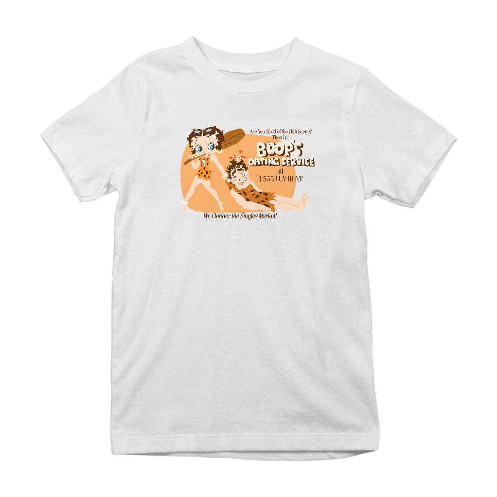 Betty Boop Dating Services Kids T-Shirt-Betty Boop Shop