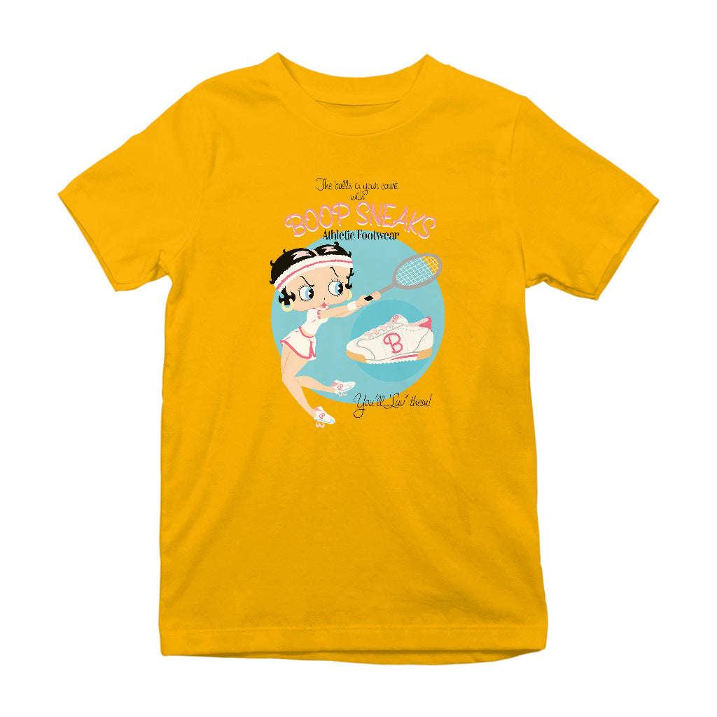 Betty Boop Athletic Footwear Kids T-Shirt-Betty Boop Shop