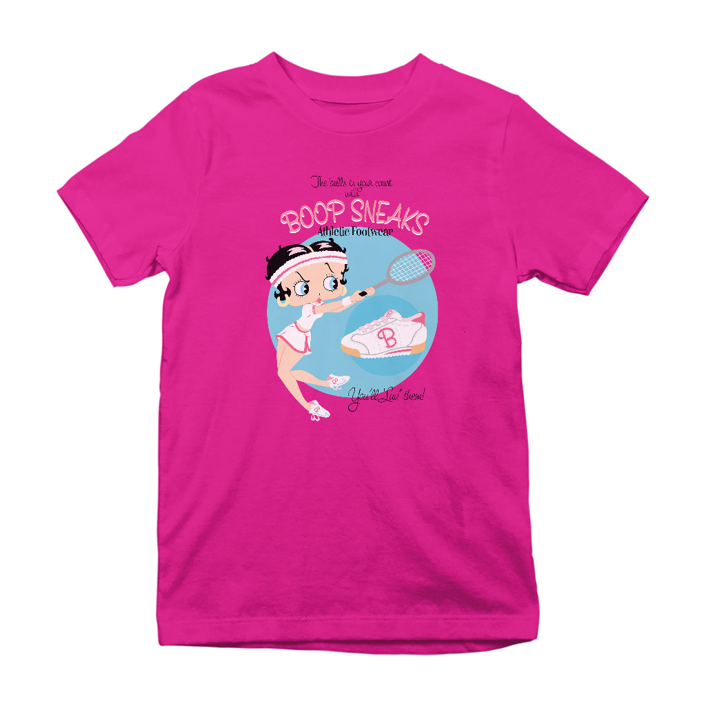 Betty Boop Athletic Footwear Kids T-Shirt-Betty Boop Shop