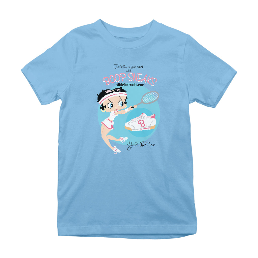 Betty Boop Athletic Footwear Kids T-Shirt-Betty Boop Shop
