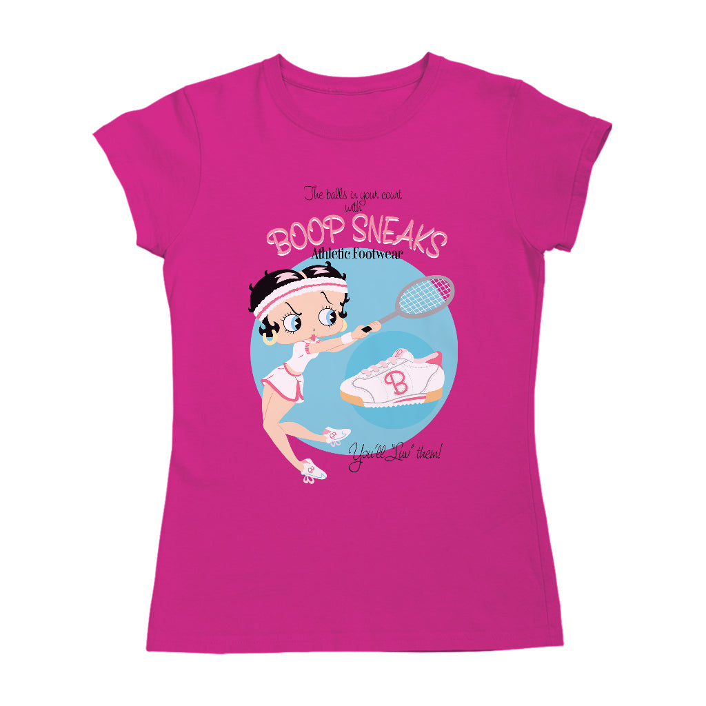 Betty Boop Athletic Footwear Women's T-Shirt-Betty Boop Shop