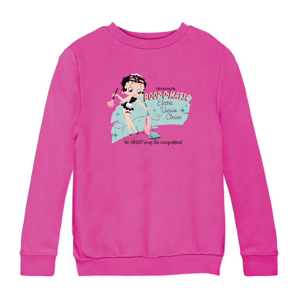 Betty Boop Cleaning Services Kids Sweatshirt-Betty Boop Shop
