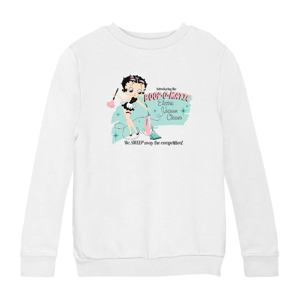 Betty Boop Cleaning Services Kids Sweatshirt