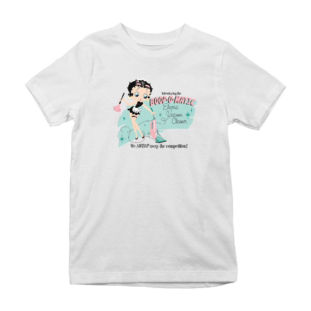 Betty Boop Cleaning Services Kids T-Shirt